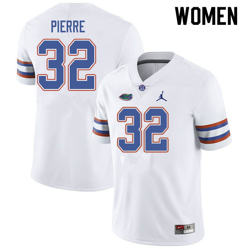 Jordan Brand Women #32 Jesiah Pierre Florida Gators College Football Jerseys Sale-White